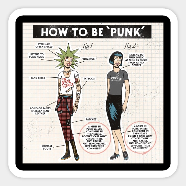 How to be punk Sticker by HEcreative